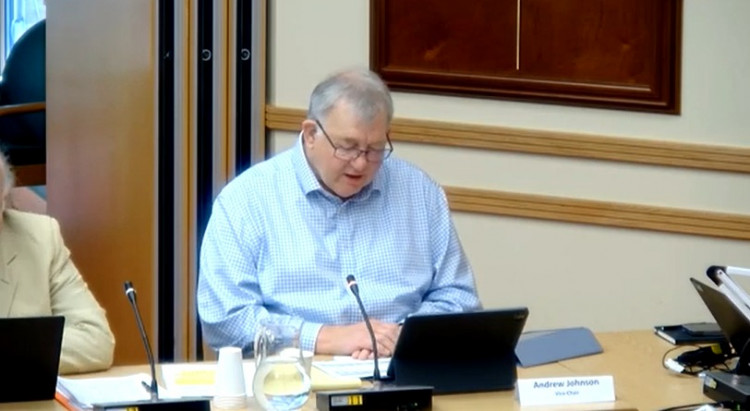 Cllr Andrew Johnson of Rutland County Council has said the authority has reduced debt by 12% (Photo: LDRS)
