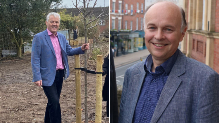 Cllr Jan Matecki (left) urged Warwick District Council leader Ian Davison to resign (images via WDC)