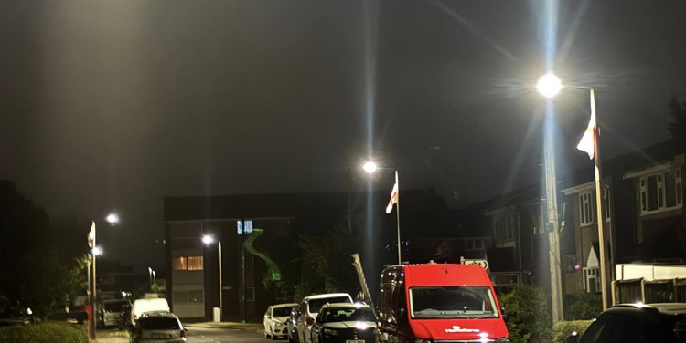 Flags in East Tilbury