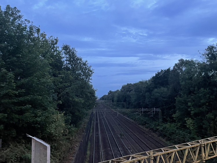Trains between Stockport and Manchester are facing major disruption as police respond to an incident on the railway line (Image - Nub News)