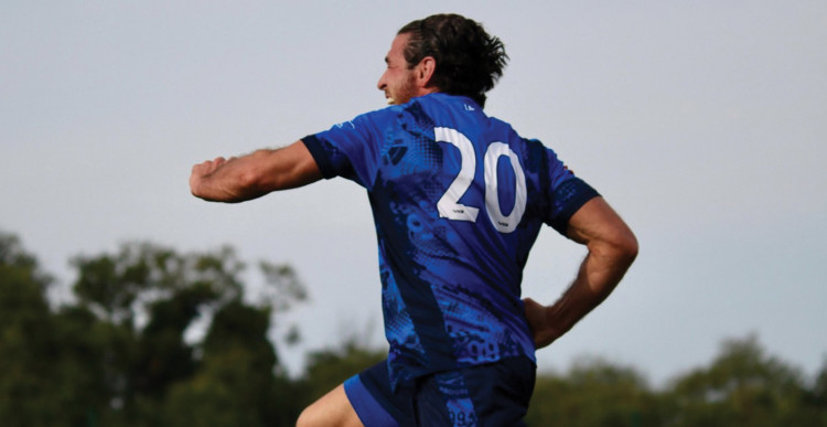 Suley Zuhdu celebrates his goal. Picture by Alex Barber
