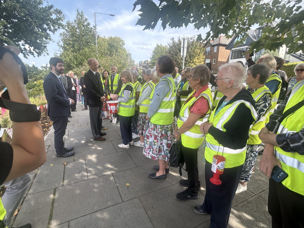 The Duke of Edinburgh met representatives from the Friends of Queens Promenade, (Credit: Tilly O'Brien) The Duke of Edinburgh met representatives from the Friends of Queens Promenade, (Credit: Tilly O'Brien)