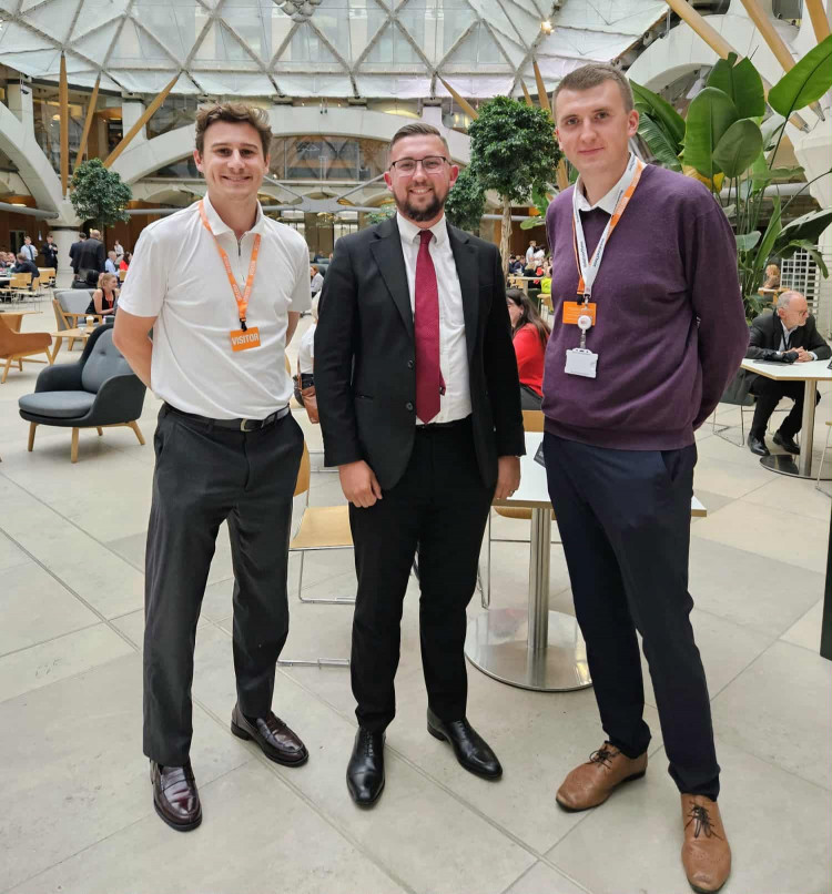 Crewe and Nantwich MP, Connor Naismith, met with VodafoneThree, following 'overwhelming community support' for connectivity improvements in Haslington (Supplied).