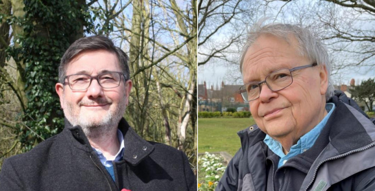 Councillors Simon Lambert and John Legrys speak out with NWL Labour Group about current District Council management (Photo: NWL Labour Group)