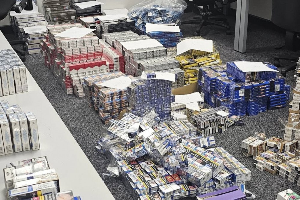 The counterfeit goods were found in a flat. (Staffordshire Police) The counterfeit goods were found in a flat. (Staffordshire Police)