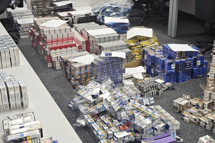 The counterfeit goods were found in a flat. (Staffordshire Police)
