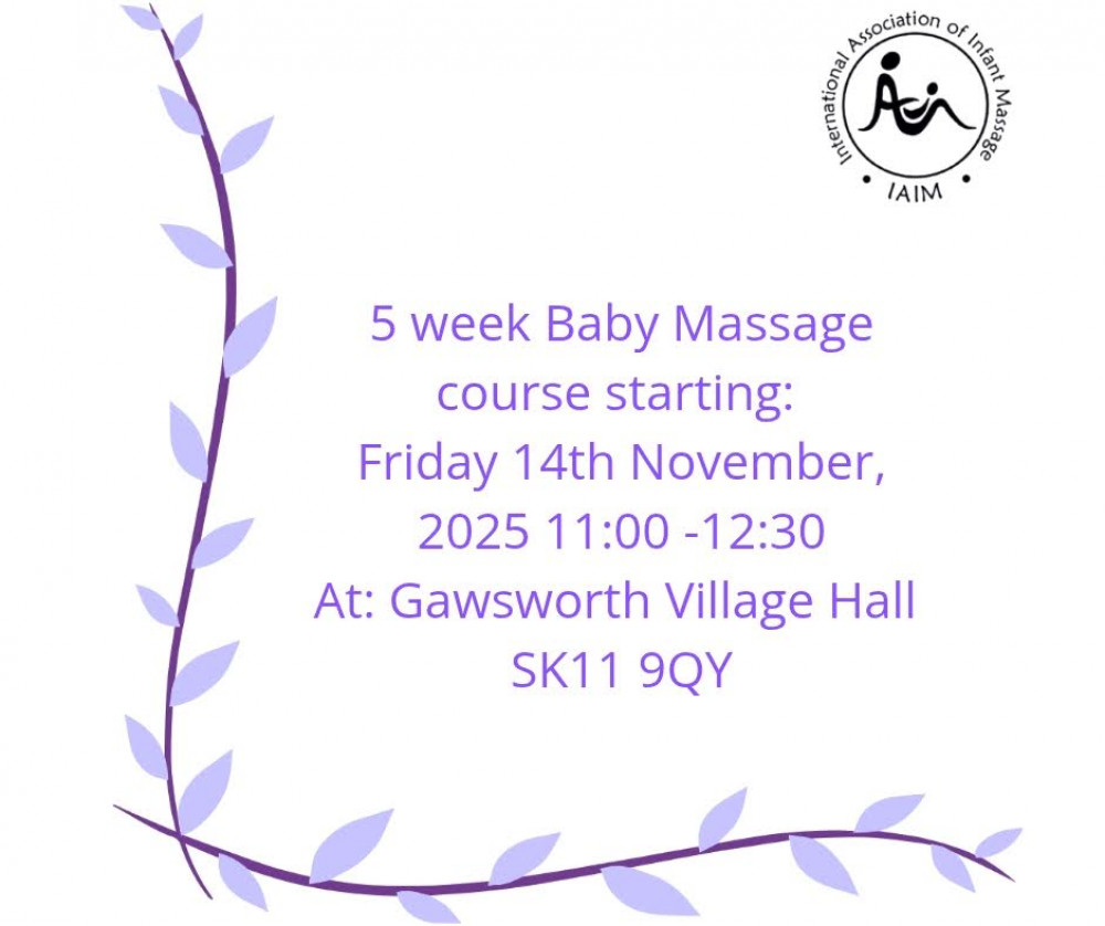 Sheila Williams Baby Massage 5 week course 