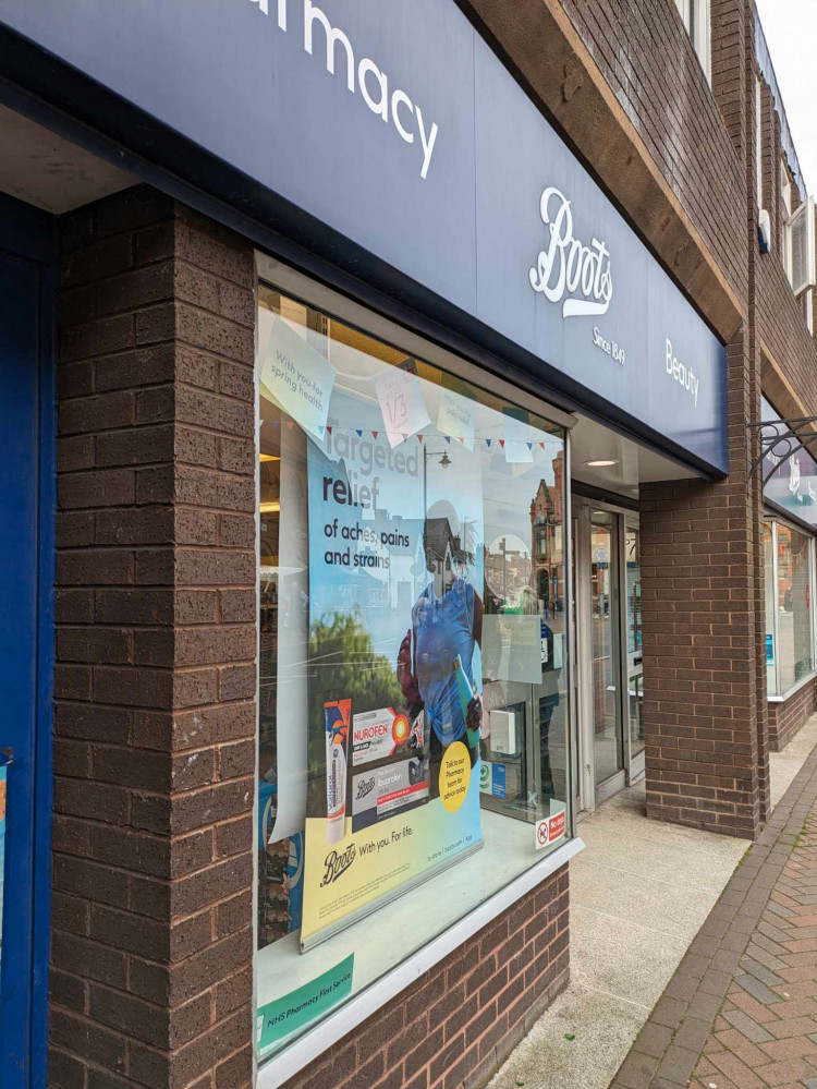 Boots in High Street Sandbach was closed for half a day on Saurday due to pharmacist shortage. (Photo: Nub News)