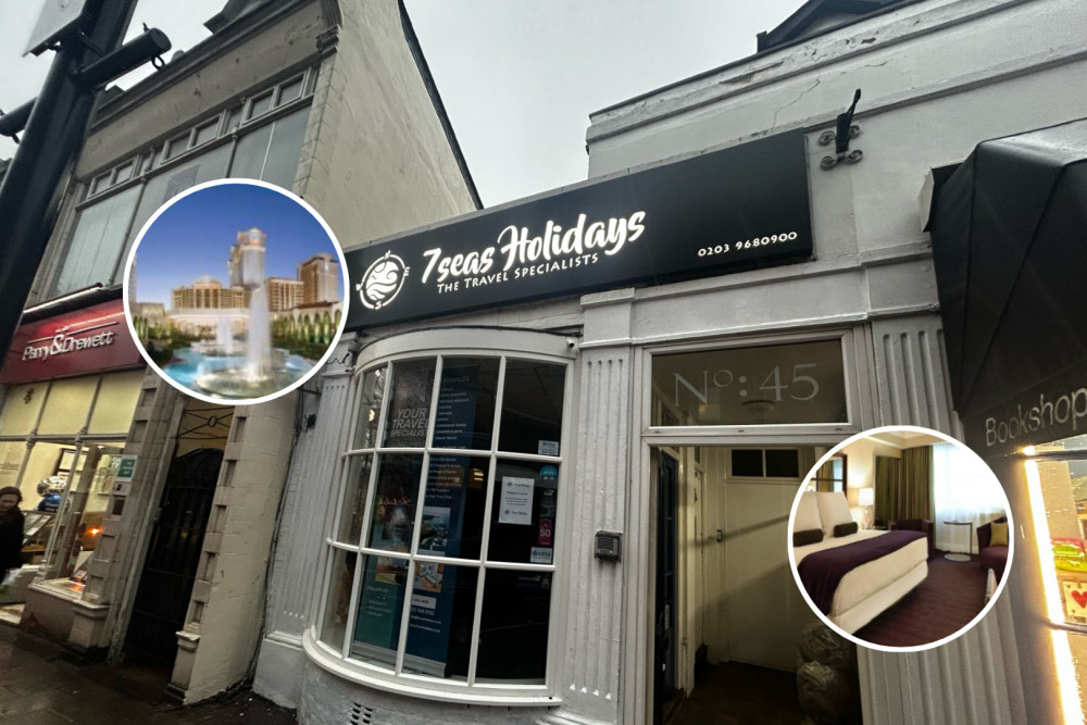 7Seas Holidays is located at 45 Victoria Road, Surbiton, KT6 4JL (Credit: Tilly O'Brien) 7Seas Holidays is located at 45 Victoria Road, Surbiton, KT6 4JL (Credit: Tilly O'Brien)