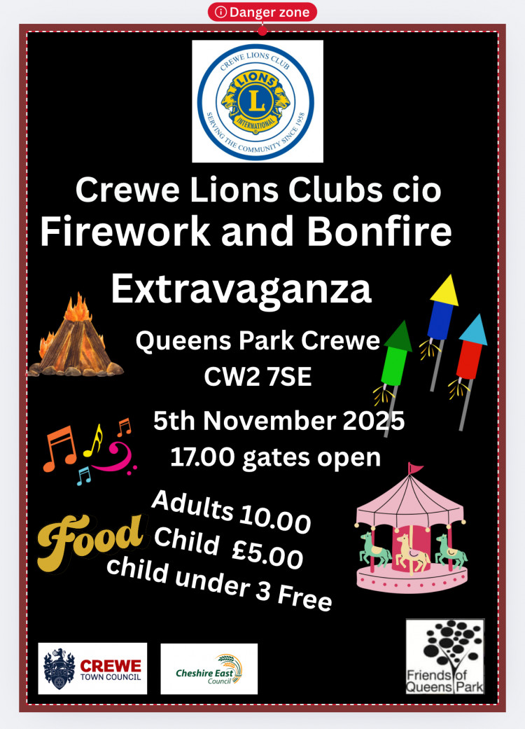 Crewe Lions Club Firework extravaganza 