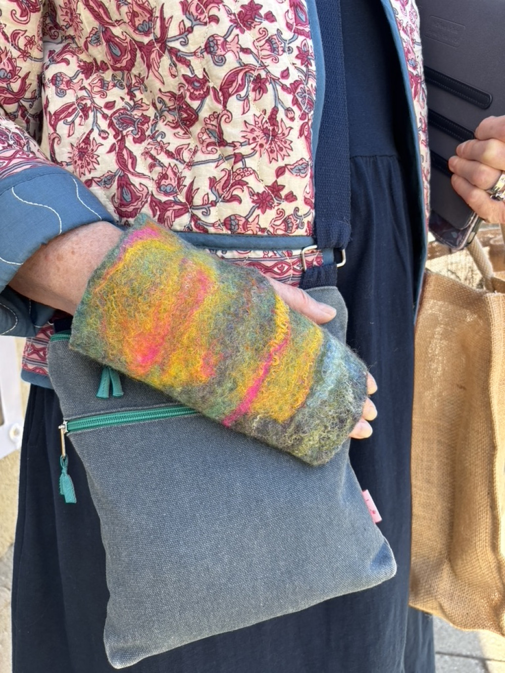 Wet Felted mittens workshop