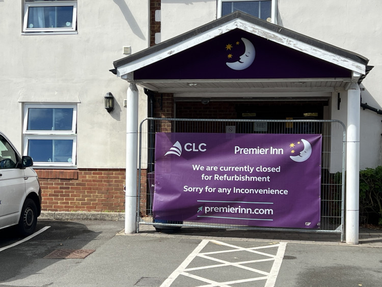 The Premier Inn on Chertsey Road, Whitton reopens on 15 September with redesigned rooms, new amenities and a refreshed reception area (credit: Whitton Village/Facebook).