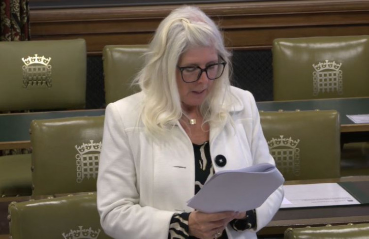 Stoke-on-Trent South MP Allison Gardner led a Westminster Hall debate on housing development in North Staffordshire. (Parliament TV)