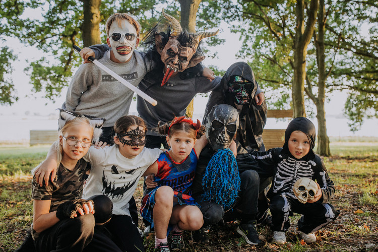 Put on your skeleton suit and get stuck into spooky season with Rumble Live Action Gaming at Rutland Water (Photo: Rumble Live)
