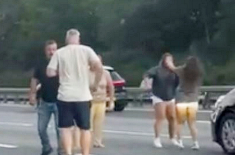 A 'road rage brawl' took place on the M25 on Sunday, 7 September (Credit: SWNS)