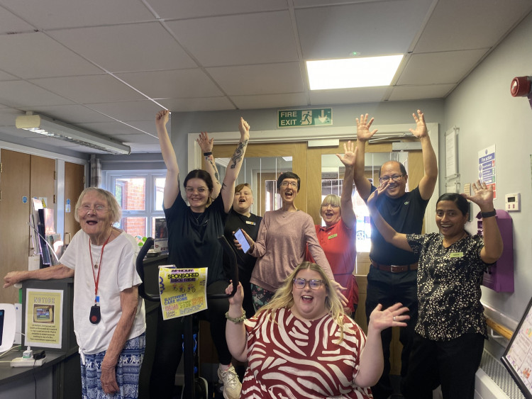 Brunelcare's Glastonbury Care Home raised nearly £600 with a 24-hour cycleathon.