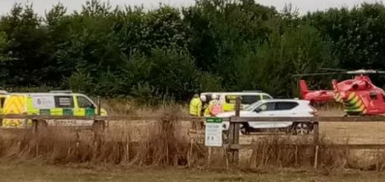 The crash scene last September.