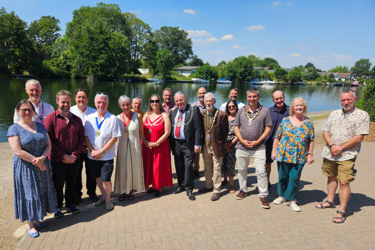 The network of Kingston University academics, mayors and councillors by the River Thames (Image supplied)