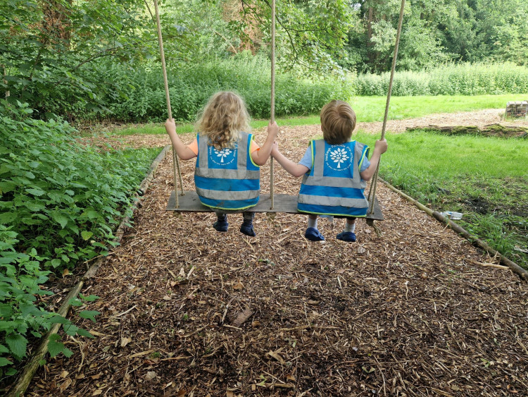 Children at Hadleigh Parkside Pre-School.