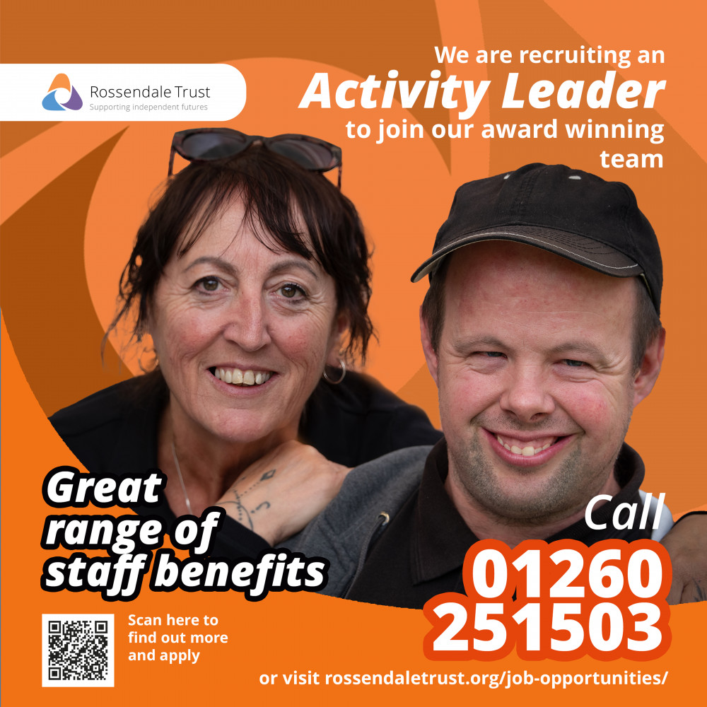 The Rossendale Trust are looking for a new arts and crafts activity leader The Rossendale Trust are looking for a new arts and crafts activity leader