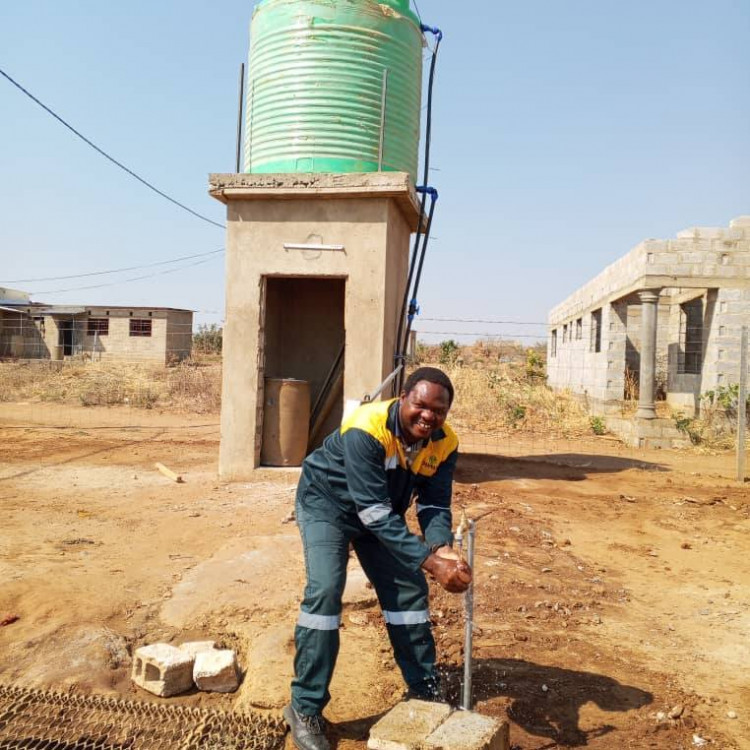 The water supply has come to Zambia's Lukkomano School (image supplied)