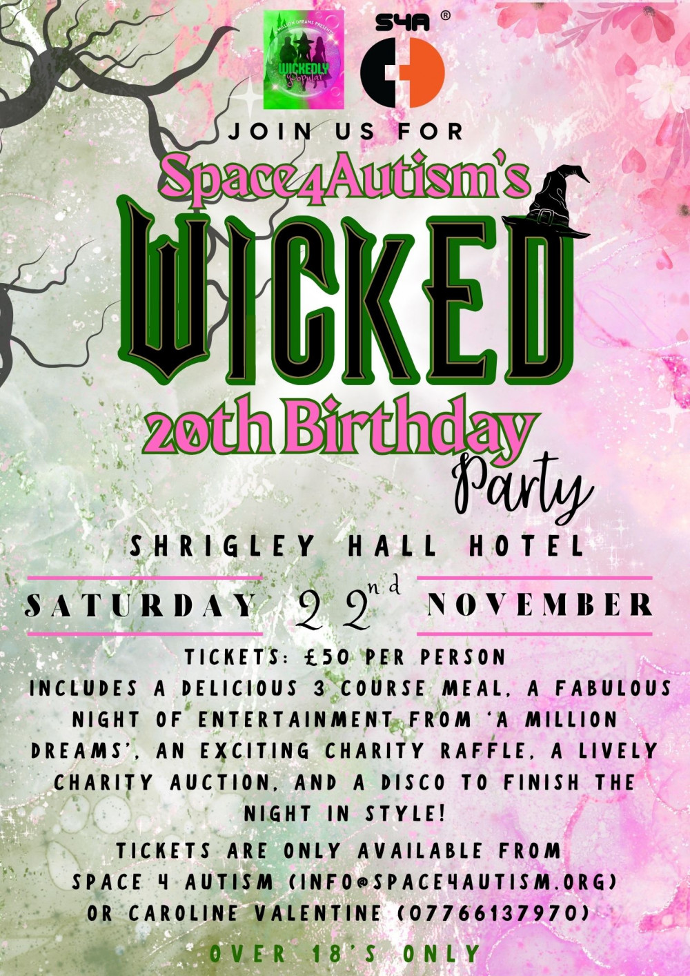 Space4Autism Wicked 20th Birthday Party