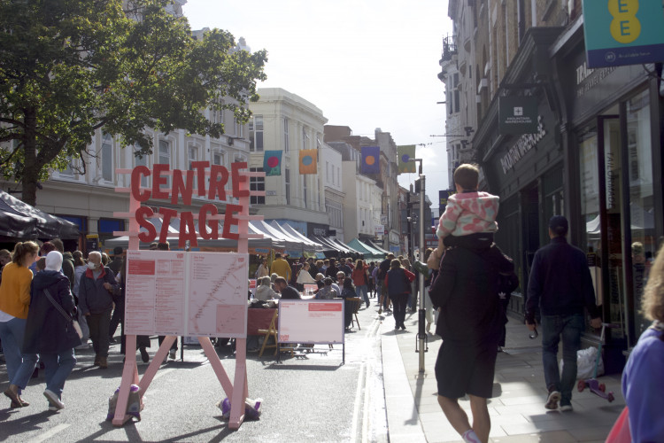 George Street was transformed into a hub of music, theatre, food and art as Richmond hosted its inaugural Centre Stage festival (credit: Cesar Medina).