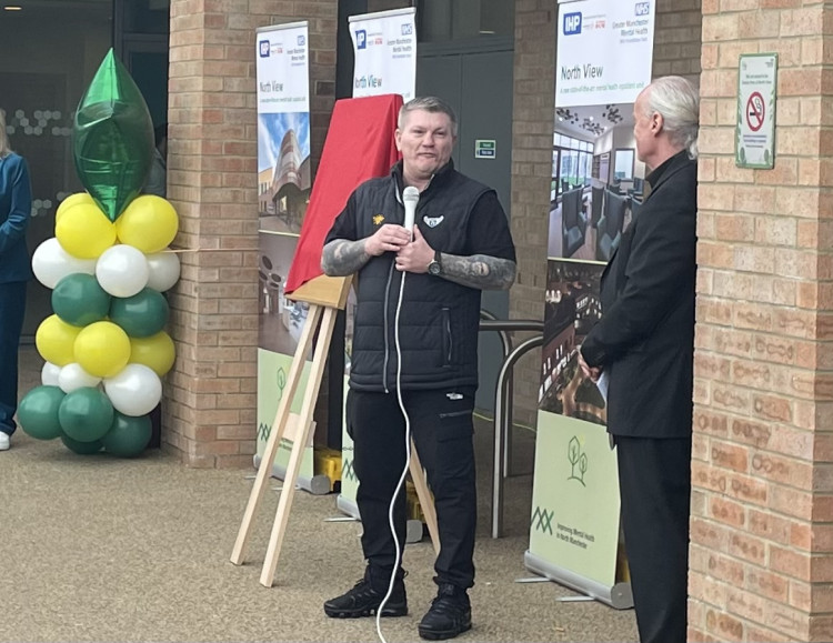 Ricky Hatton pictured in March 2025, opening a new mental health wing at Crumpsall Hospital (Image - Nub News)