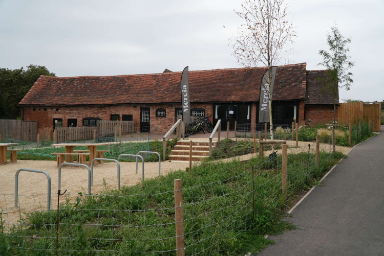 The Newbold Comyn Cycle Hub (image via Warwick District Council)