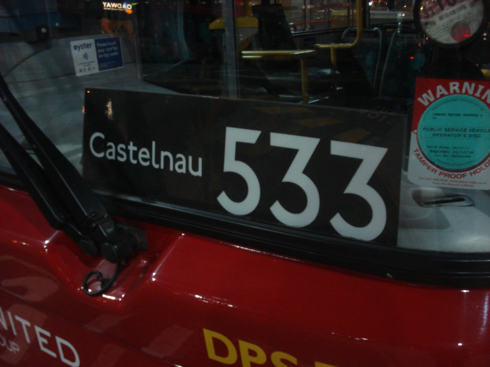 Route 533 could be withdrawn under TfL proposals, with route 209 extended to maintain links between Hammersmith and Castelnau (credit: Aubrey/Flickr). Route 533 could be withdrawn under TfL proposals, with route 209 extended to maintain links between Hammersmith and Castelnau (credit: Aubrey/Flickr).