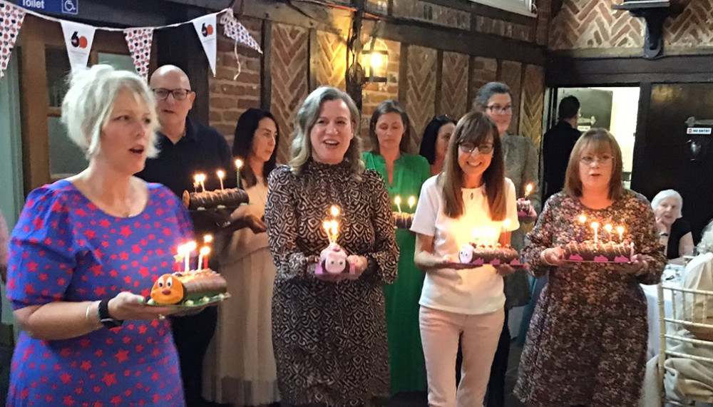 Birthday cakes were distributed. Birthday cakes were distributed.