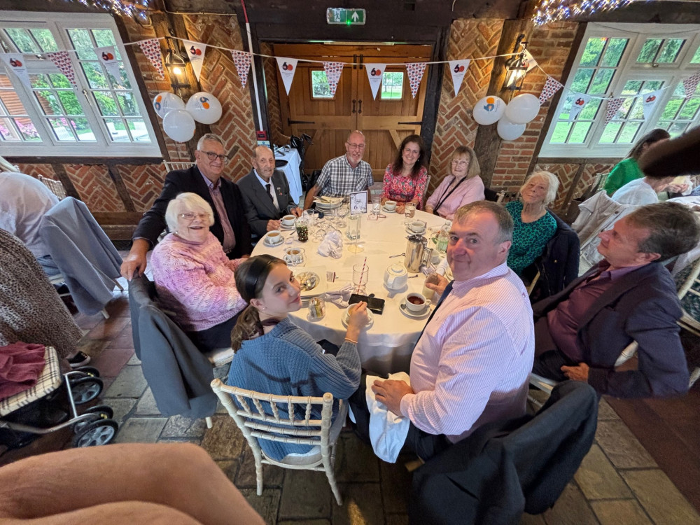 Thurrock Council portfolio holder for adult social care, Cllr Mark Hooper (left) who is a volunteer driver for Re-engage joined guests at the Plough. Thurrock Council portfolio holder for adult social care, Cllr Mark Hooper (left) who is a volunteer driver for Re-engage joined guests at the Plough.
