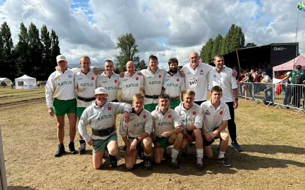 Bosley's world championship squad (Credit: Bosley Tug of War Club)