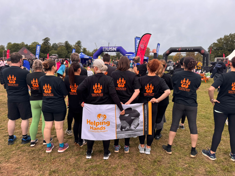 Over £1000 was raised by Helping Hands in its first charity Wolf Run (image supplied) 