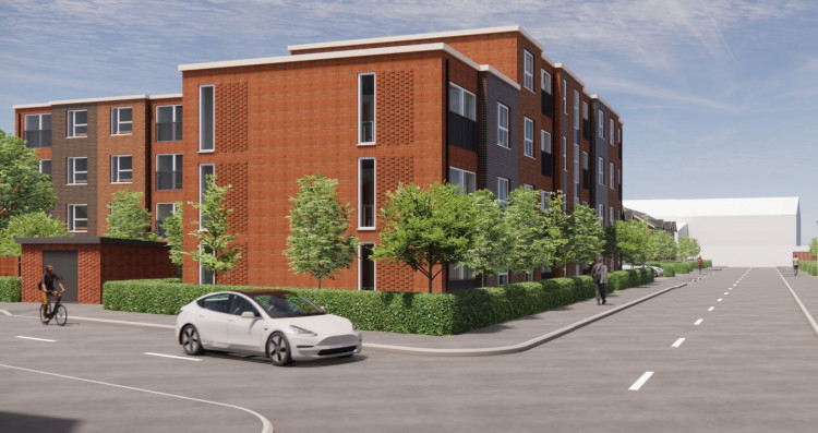 Stoke-on-Trent City Council's plans for 77 flats and houses on brownfield land is set to be approved. (Planning application)