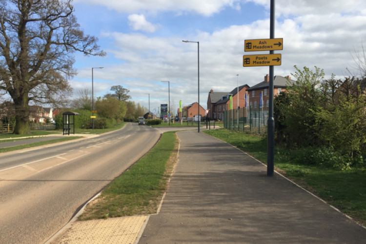 The public inquiry is into plans for cycle lanes around Harbury Lane (image by Robin Stott)