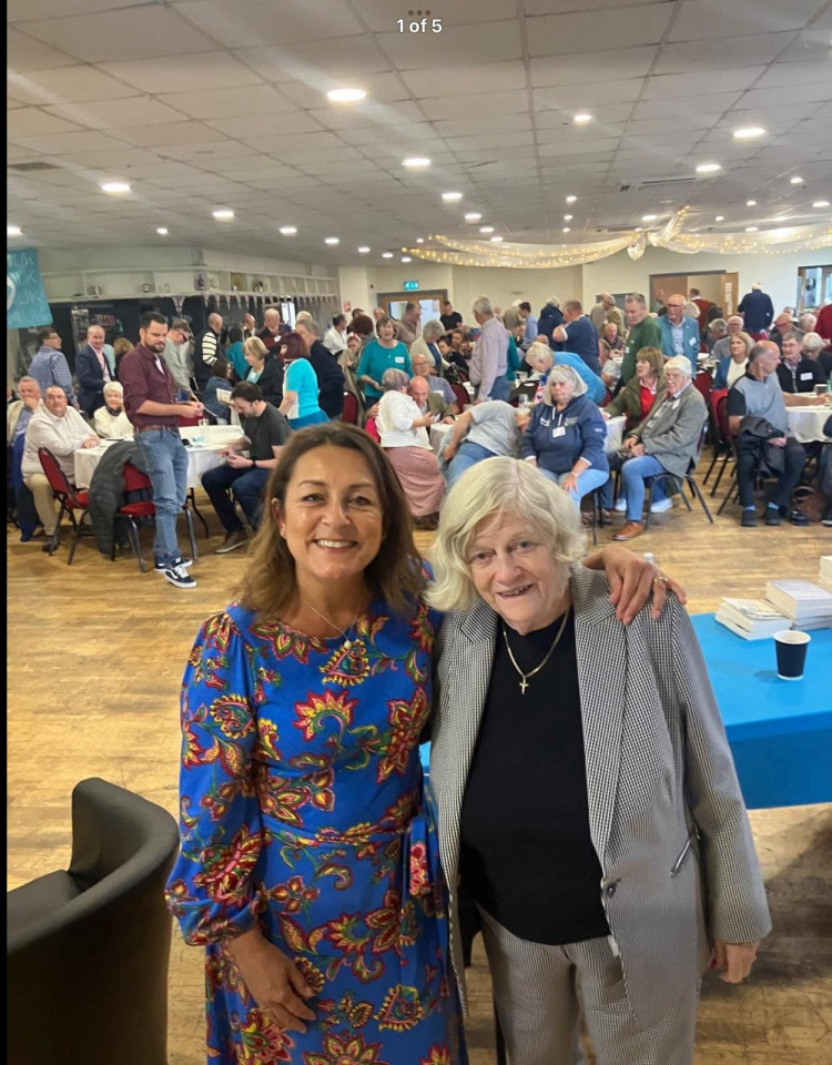 Linden Kemkaren and Ann Widdecombe