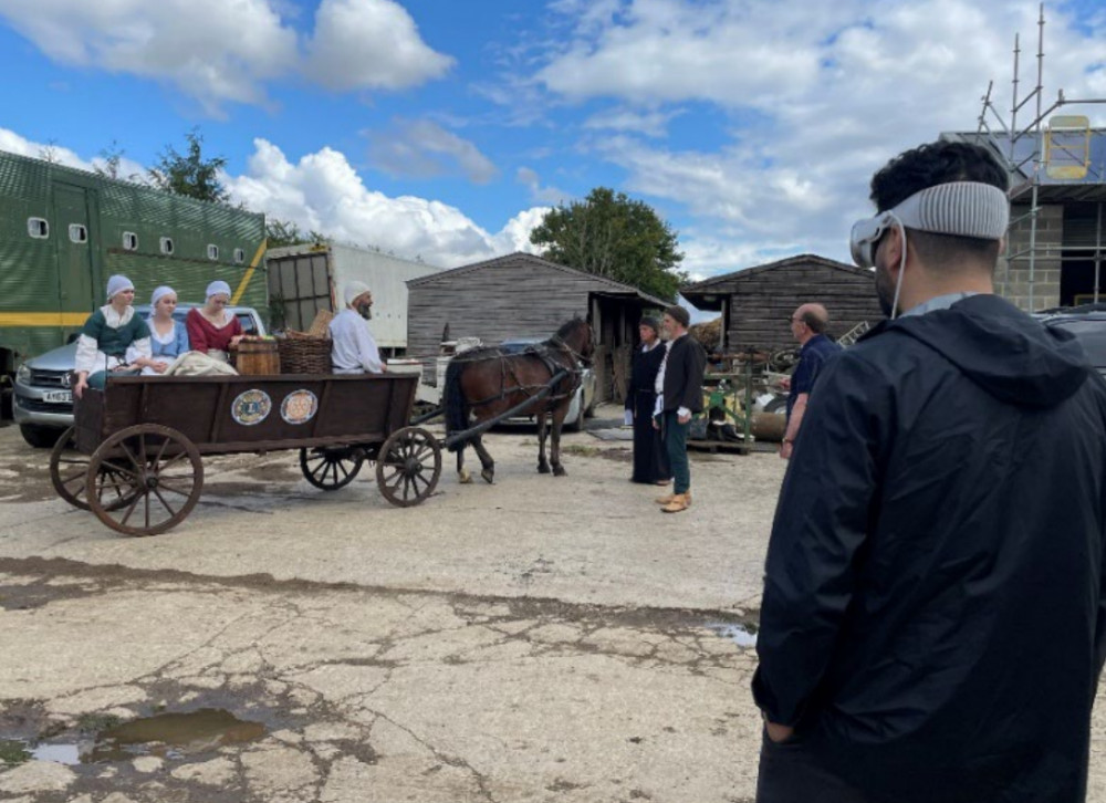Filming on the Kenilworth Revealed project (image via KTC)