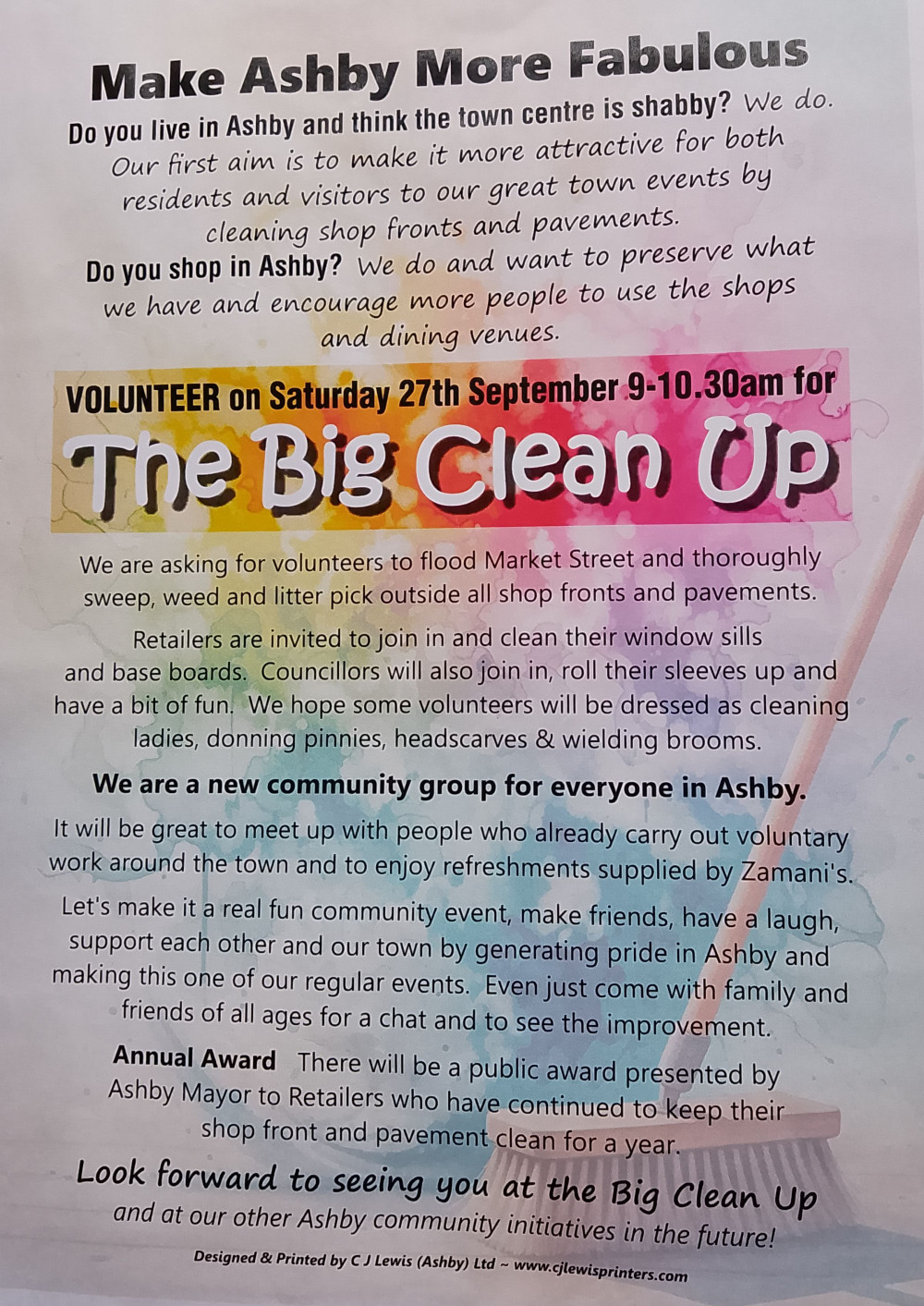Join the Ashby Big Clean Up on 27th September (Photo: Love Ashby)