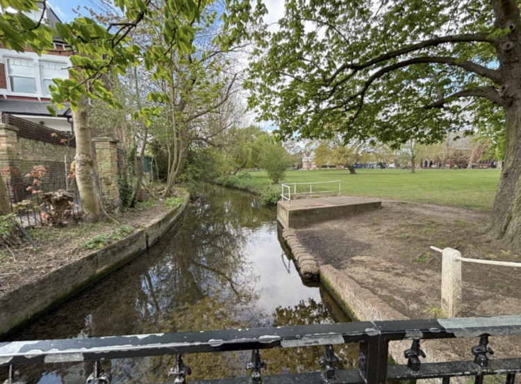 Richmond Council’s plan to dig a new channel along Beverley Brook has split opinion, with campaigners warning of damage to Barnes Green’s biodiversity (credit: Richmond Council).
