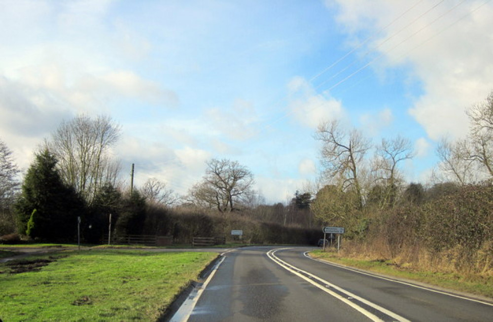 The traveller site has been built on Henley Road, Norton Lindsey (image by Roy Hughes)