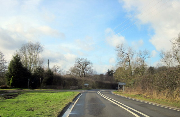 The traveller site has been built on Henley Road, Norton Lindsey (image by Roy Hughes)