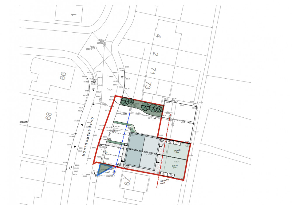 Plans have been submitted for two semi-detached houses in Whitnash(image via planning documents)