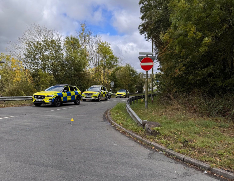 A woman has been airlifted to Royal Stoke University Hospital following an incident on the A500 (Image - Staffordshire Police / @staffs_ciu)