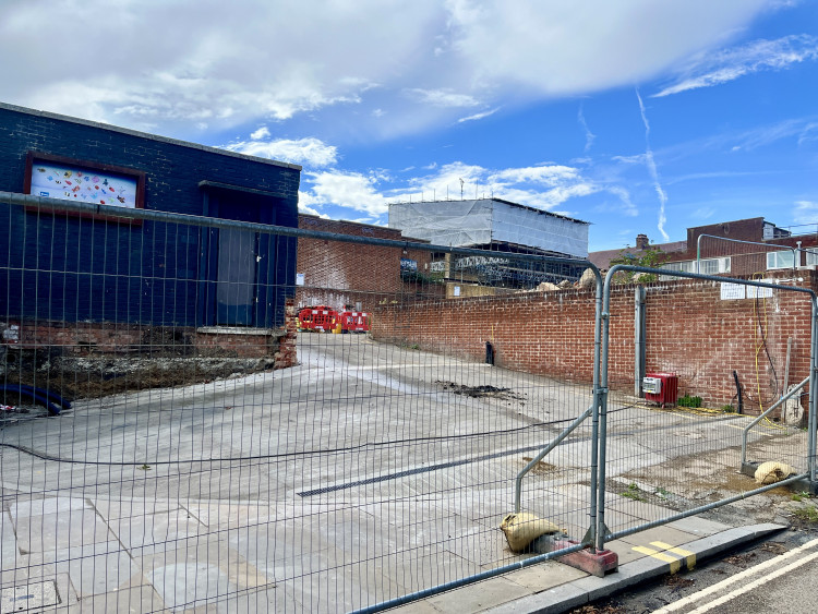 Clearance and survey work is underway on the Twickenham Riverside site, with main construction due to start early next year (credit: Cesar Medina).