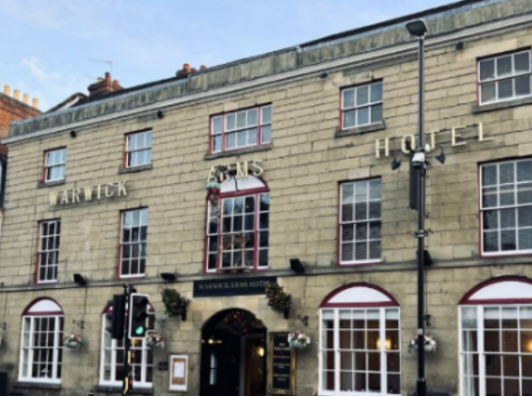The Warwick Arms Hotel in Warwick will close from Sunday, 21 September, for a £1M refurbishment (image supplied) 