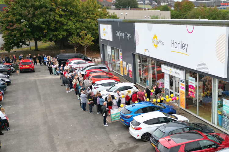 The new Dougie Mac superstore has opened in Hanley. (OnlyDrones)