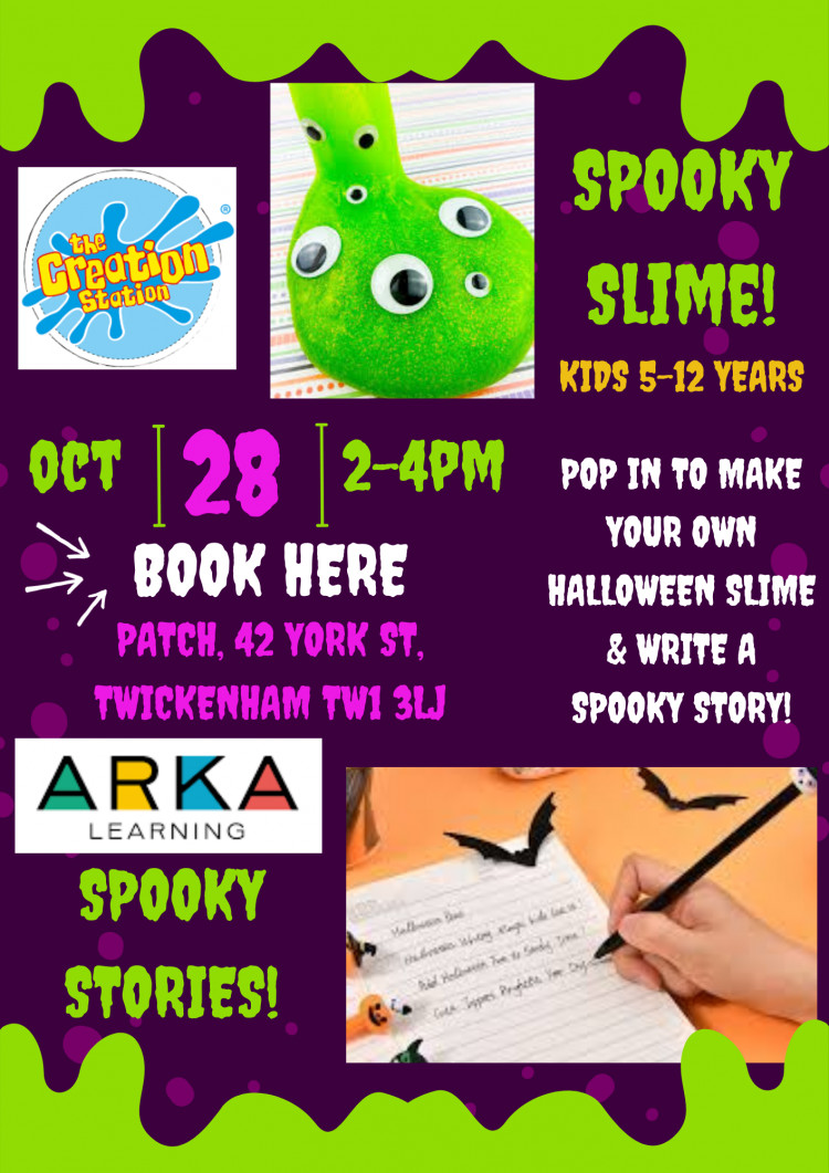 KIDS SPOOKY SLIME & STORIES POP-IN AT PATCH KIDS SPOOKY SLIME & STORIES POP-IN AT PATCH