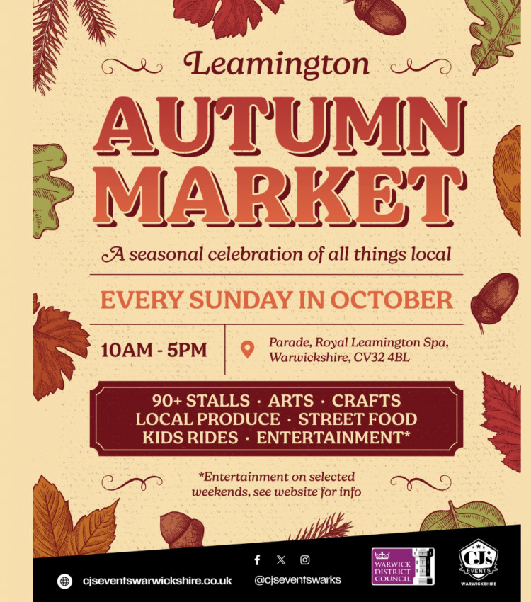 Leamington's Autumn Markets are just around the corner (image via CJ's Events)