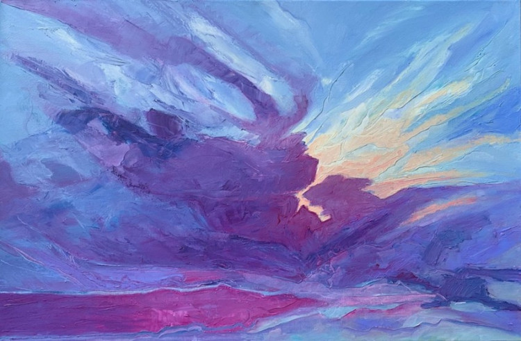 Auction The Light Cracked The Clouds Open by Christine Allison 